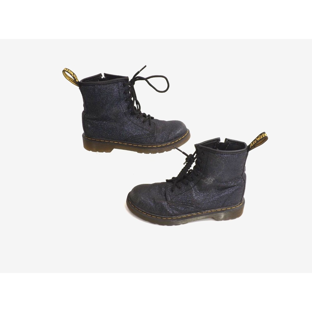 Dr. Martens Delaney Glitter Silver over Purple/Blue glitter boots -Ladies Size 5 - Picture 5 of 16